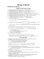 Bài tập về mặt cầu - 12A10