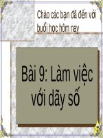 bai 9 : lam viec voi day so