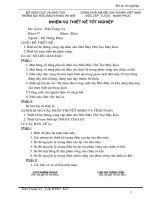 Đồ án Thiết kế hệ thống cung cấp điện cho Nhà Máy Chế Tạo Máy Kéo và Thiết kế trạm biến áp phân xưởng