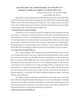 DẠY KIẾN THỨC “QUÁ TRÌNH SINH học” ở cấp độ PHÂN tử