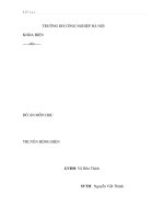 Tính toán thiết kế hệ thống truyền động cho thang máy