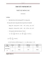 Đồ án nền móng  tính toán và thiết kế xây dựng móng cọc