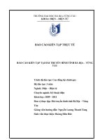 đồ án kỹ thuật điện điện tử BÁO CÁO KIẾN TẬP TẠI ĐÀI TRUYỀN HÌNH TỈNH BÀ RỊA – VŨNG TÀU