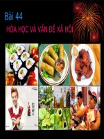 Hóa học và vấn đề xã hội