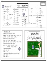 Sơ đồ phản ứng Oxi_Lưu huỳnh