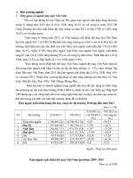 Môi trường ngành may mặc việt nam  QTCLKDQT