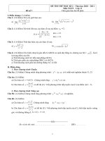 Kiểm tra Toán 11 - Học kì 2 - Đề số 7