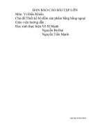 Báo cáo bài tập lớn môn vi điều khiển