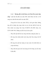 Hướng dẫn chi tiết làm các đề tài đồ án môn thủy công