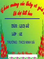 Tiết 27:Nước Cham-pa từ TK II đến TK X