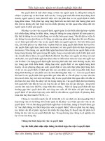 KẾ TOÁN QUẢN TRỊ với VIỆC RA QUYẾT ĐỊNH