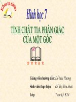 T/c tia phân giac của góc