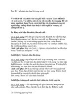 cac loi thuong gap tromg Word