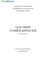 giáo trình ôi nhiễm không khí