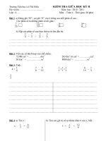 DE THI  TOÁN  GHKII LOP 4 nam 2011