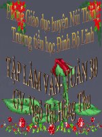 tập làm văn lớp 2 tuần 30năm 2010-2011