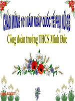 Chuong trinh ki niem 101 nam ngay quoc te phu nu