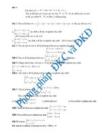 Sử dụng phương pháp ĐKC - ĐKĐ giải toán