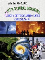 UNIT 9- GETTING STARTED (G9)