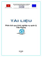 nghiệp vụ quản lý cấp phòng