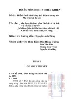 ĐỒ ÁN MÔN HỌC VI ĐIỀU KHIỂN: Thiết kế mô hình bảng led điện tử dùng một ma trận led đa sắc