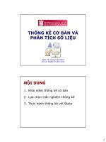 Thống kê và phân tích số liệu