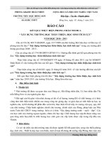 Báo cáo kết quả trường học thân thiện 10-11