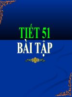Bài tập tiết 51 rất  hay