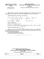 Đề thi giáo vien dạy giỏi cấp huyện