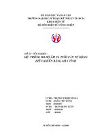đồ án kỹ thuật điện điện tử  HỆ THỐNG ĐO ĐỘ ẨM VÀ TƯỚI CÂY TỰ ĐỘNG ĐIỀU KHIỂN BẰNG MÁY TÍNH