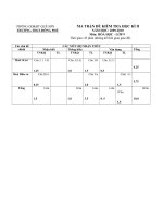 Đề Ktra HKII có Ma trận và đáp án