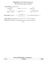 đề kiểm tra 1 tiết giới hạn