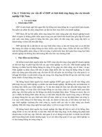 vấn đề về ERP và tình hình ứng dụng cho các doanh nghiệp