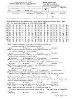 Đề ktra 1 tiết Tiếng Anh 12 (new)