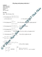 Hệ phương trình luyện thi đại học