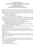 Đề thi HSG 2008 Vĩnh Phúc