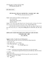 Đề thi GVG Huyện Lộc ha Môn NVăn