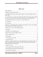 NCKH Phân tích và đánh giá hiệu quả tiết kiệm điện năng sử dụng vật liệu xây không nung trong công trình xây dựng