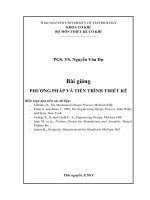Bài giảng phương pháp và tiến trình thiết kế