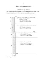 TÍNH TOÁN VÀ THIẾT KẾ MÓNG CỌC