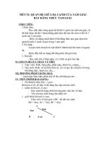 tiết 51: quan hệ giữa ba cạnh của tam giác. bất đẳng thức tam giác.