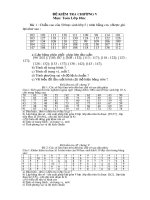 CÁC ĐỀ KT 1 TIẾT CHUONG THỐNG KÊ