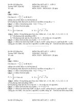 Thi giữa kỳ Lớp 12(Thầy Dũng)