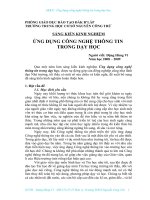 SÁNG KIẾN KINH NGHIỆM SINH HỌC