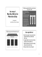 Đại cương về mục tiêu, biến số và phân tích số liệu