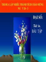 Đại số 7,tiết 56 Bài tập