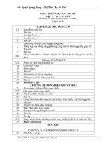 PHÂN PHỐI CHƯƠNG TRÌNH VẬT LÍ 12 - CƠ BẢN