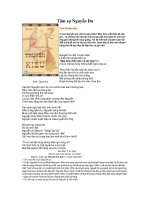 Vì sao Nguyễn Du viết truyện Kiều