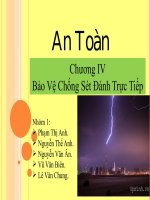 Chương IV:  Bảo vệ chống sét đánh trực tiếp