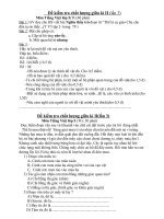 Đề kiểm tra định kỳ lần 3 - lớp 5